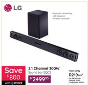 LG 2.1 Channel 300W Sound Bar SQC2