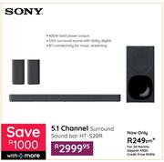Sony 5.1 Channel Surround Soundbar HT-S20R