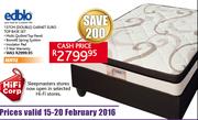 Edblo 137Cm Double Garnet Euro Top Base Set