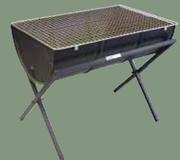 Portable Half Drum Braai-510mmx900mm