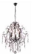 3 Light Pendant With Crystals-800mm