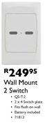 Wall Mount 2 Switch