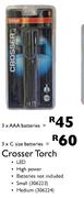 Crosser Torch 3 x AAA Batteries 