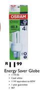 Osram Energy Saver Globe-11w