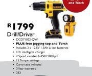 DeWalt Drill/Driver-DCD71052QW
