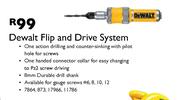 DeWalt Flip And Drive System