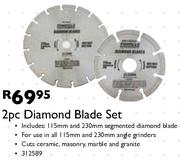 2pc Diamond Blade Set