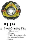 Steel Grinding Disc-115mm x 6mm