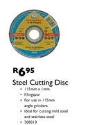 Steel Cutting Disc-115mm x 1mm