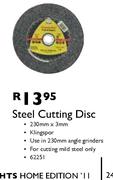 Steel Cutting Disc-230mm x 3mm
