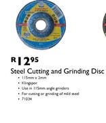 Steel Cutting And Grinding Disc-115mm x 1mm