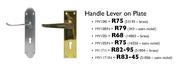 Handle Lever On Plate-MV1051
