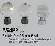 Finials for 25mm Rod
