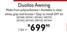 Duolite Awning 1.2m