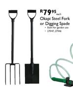 Okapi Steel Fork Or Digging Spade Each