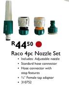 Raco 4pc Nozzle Set