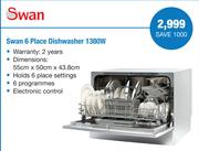 Swan 6 Place Dishwasher 1380W