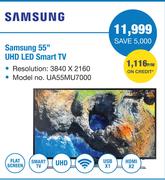 Samsung 55" UHD LED Smart TV UA55MU7000