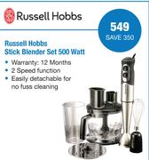 Russell Hobbs Stick Blender Set-500W