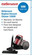 Mellerware Bagless Vacuum Cleaner-1200W