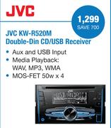 JVC KW-R520M Double Din CD/USB Receiver