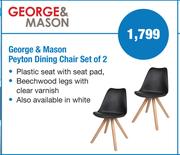 George & Mason Peyton Dining Chair Set Of 2