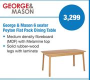 George & Mason Peyton Flat Back Dining Table