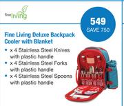 Fine Living Deluxe Backpack Cooler With Blanket