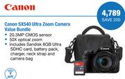 Canon SX540 Ultra Zoom Camera Value Bundle