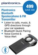 Plantronics Bluetooth Speakerphone & FM Transmitter