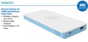 Romoss Freemos 10 10000mAh Wireless Power Bank