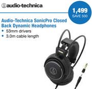 Audio Technica SonicPro Closed Back Dynamic Headphones