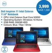 Dell Inspiron 11 Intel Celeron 11.6" Notebook
