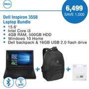 Dell Inspiron 3558 Laptop Bundle