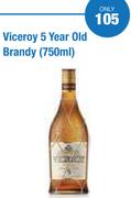 Viceroy 5 Year Old Brandy-750ml