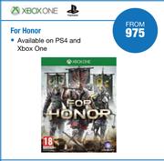Xbox One For Honor