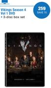 Vikings Season 4 Vol 1 DVD 3 Disc Box Set