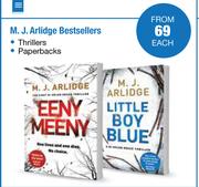 M.J.Arlidge Bestsellers-Each