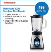 Mellerware 600W Stainless Steel Blender