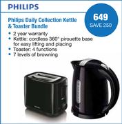 Philips Daily Collection Kettle & Toaster Bundle