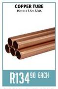 Copper Tube 15mm x5.5m-Each