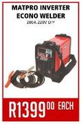 Matpro Inverter Econo Welder 200A 220V-Each