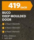 Buco Deep Moulded Door 2 Panel 813 x 2032mm-Each
