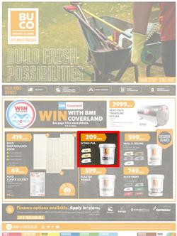 BUCO : Build Fresh Possibilities (21 September - 09 October 2022) | Valid In Alice, Butterworth, Cofimvaba, Ngcobo, King William's Town, Buffalo Road, Fleet Street, Lusikisiki, Mdantsane, Mthatha, page 1