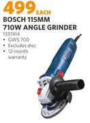 Bosch 115mm 710W Angle Grinder GWS 700