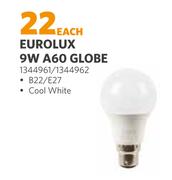 Eurolux 9W LED A60 Globe-Each