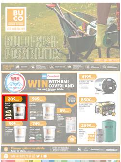 BUCO : Build Fresh Possibilities (21 September - 09 October 2022) | Valid In Hammanskraal, Lethlabile, Embalenhle, Acornhoek, Giyani, Jane Furse, Polokwane Rissik, Legae La Batho, Shayandima, page 1
