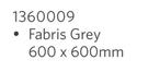 Fabris Grey Ceramic Tile-600 x 600mm Per Sqm