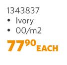 Casini Ivory Ceramic Tile-350 x 350mm 