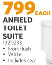 Anfield Toilet Suite-Each